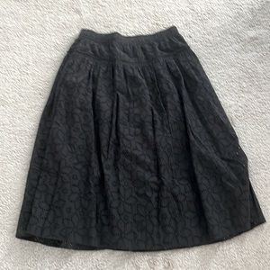 Brand new Madewell black eyelet skirt in size small